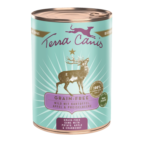 Hrana umeda caini Terra Canis, vanat, gluten free, toate rasele, conserva 400g image 0