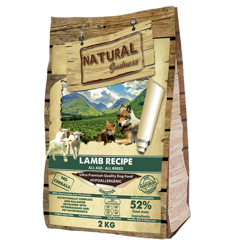 Hrana caini Natural Greatness Sensitive Lamb Recipe, 2kg, miel, hipoalergenica, fara cereale image 0