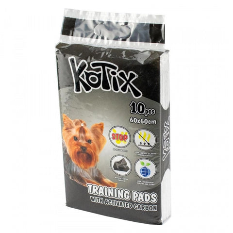 Covorase absorbante caini KOTIX, 60x60 cm, carbon activ, set 10 buc, ultra-absorbant image 0