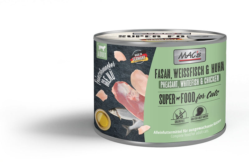 Hrana umeda pisici MAC's 883, pui, peste alb, fazan, 200g, premium image 0