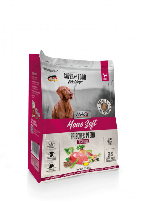 Hrana uscata caini MAC's Dog Mono Soft Fresh, carne cal 41%, 4kg, usor digerabila image 0