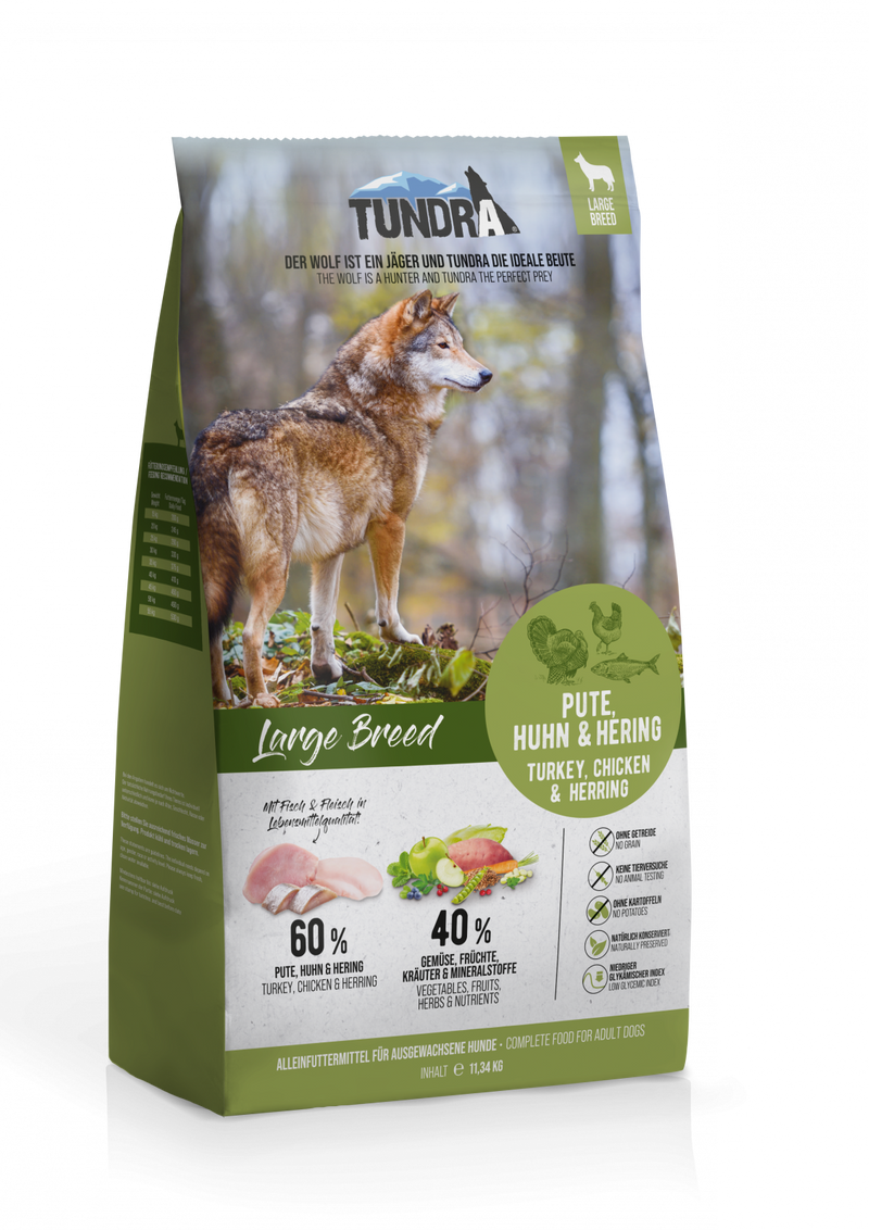 Hrana caini TUNDRA Large Breed Curcan, 11.34kg, fara cereale, 31% proteine, 17% grasimi image 0