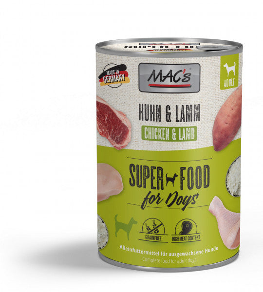 Hrana umeda caini MAC's Dog 920, pui si miel, 400g, ingrediente naturale, toate varstele image 0