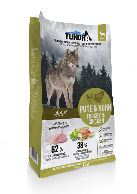 Hrana uscata caini TUNDRA Dog, curcan pui, 3.18kg, 32.5% proteine, Omega-3 image 0