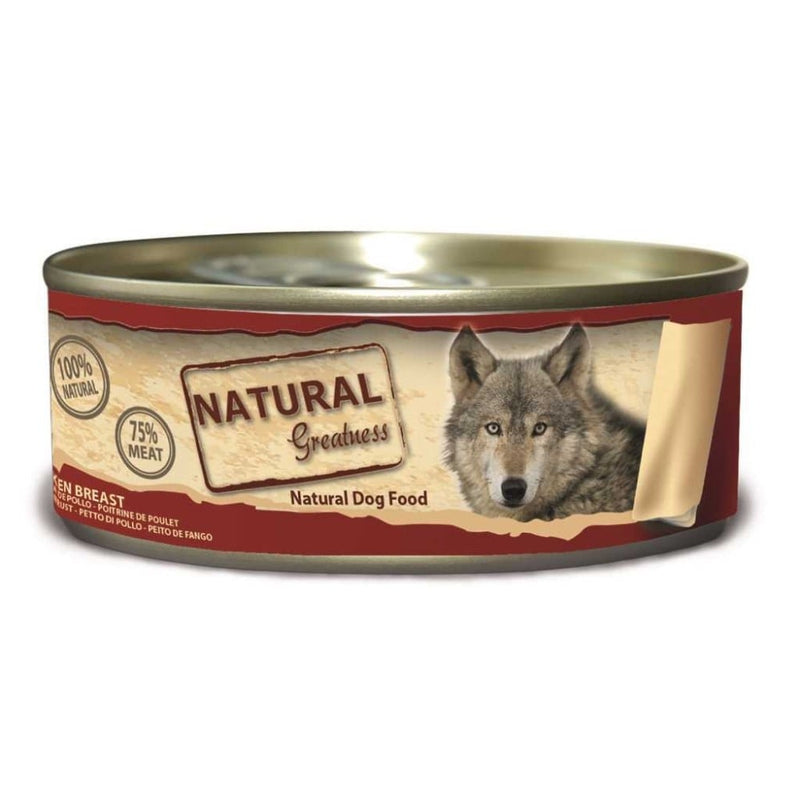 Hrana umeda caini Natural Greatness Piept Pui 156g, 75% proteine, fara aditivi, hidratare image 0