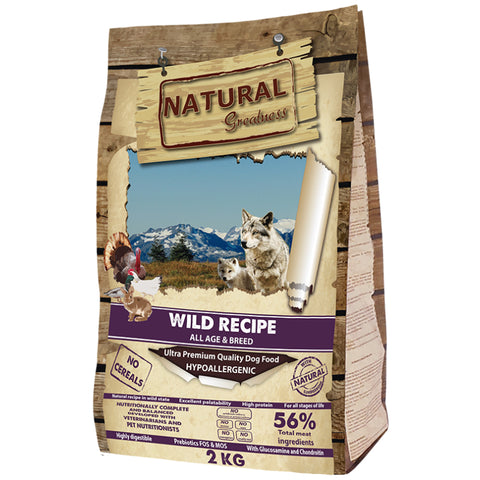 Hrana Uscata Caini Natural Greatness ASK99WR02, hipoalergenica, fara cereale, rata curcan iepure, 2kg image 0