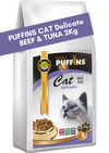 Hrana uscata pisici PUFFINS Naturals CAT Vita Ton, 2kg, adulti, premium