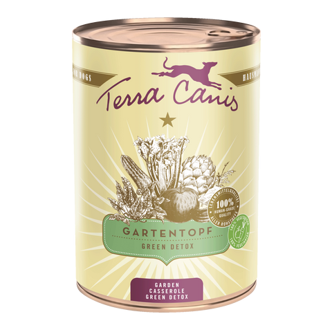 Hrana umeda caini Terra Canis Green Detox 400g, legume verzi, digestie sanatoasa, ingrediente umane image 0
