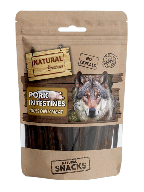 Snack Caini Natural Greatness NGDS019DP, intestine porc, hipoalergenic, 70g image 0