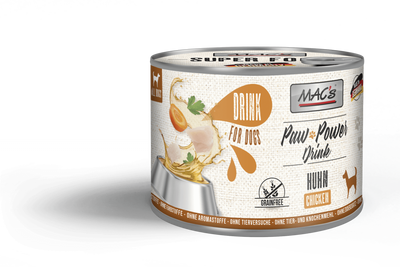Bautura caini MACs Paw Power 200g, suc de carne 79.6%, pui 15%, morcov 5%, hidratare