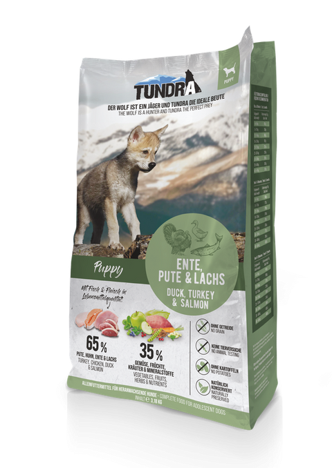 Hrana uscata caini TUNDRA Dog Puppy Duck, 3.18kg, 65% carne, Fara cereale, Puppy image 0