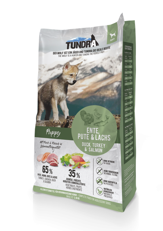 Hrana uscata caini TUNDRA Dog Puppy Duck, 3.18kg, 65% carne, Fara cereale, Puppy image 0