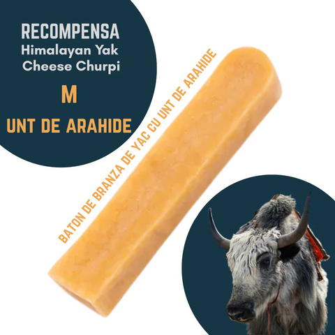 Recompensa caini Petmex Churpi M, branza de Yak, unt de arahide, bogat calciu, dinti sanatosi image 0