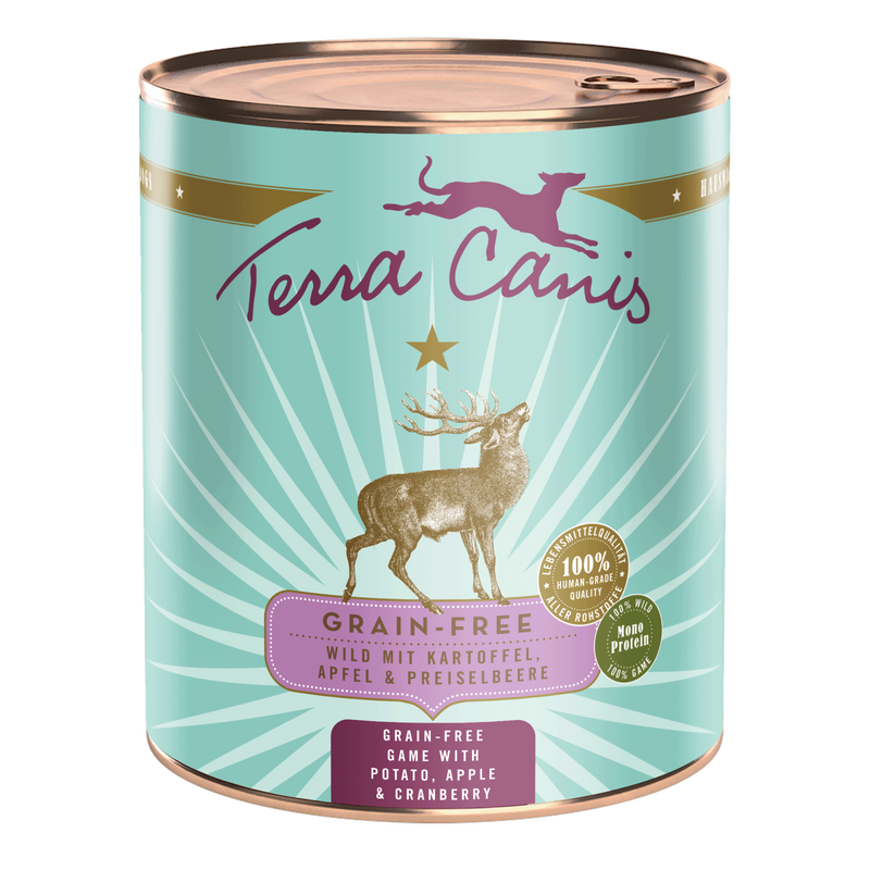 Hrana umeda caini Terra Canis Game 800g, carne caprioara, fara cereale, 55% proteine image 0