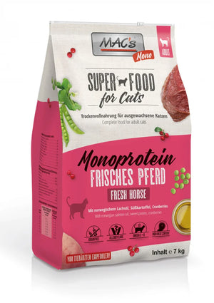 Hrana uscata pisici MAC's Mono Fresh Horse cal, 300 g