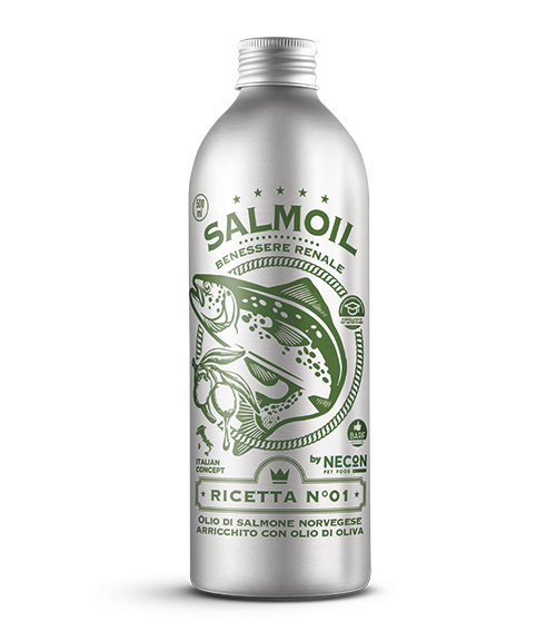 Furaj complementar caini pisici NECONPETFOOD Salmoil, ulei somon 89% Omega 3, beta-caroten zinc, 150ml image 0