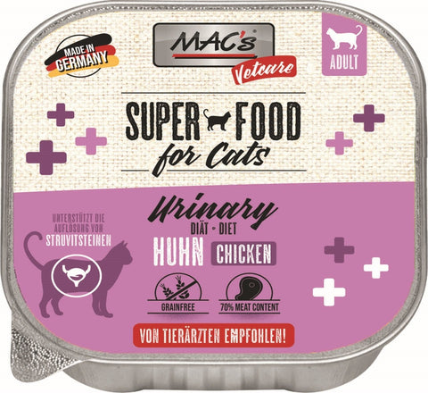 Hrana pisici dieta MAC's Urinary Chicken, 100g, 69% carne pui, 80% hidratare, dizolva struvite image 0
