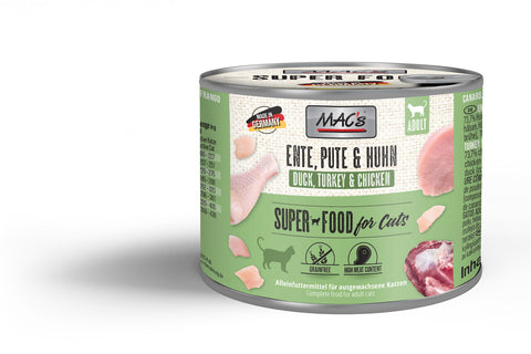 Hrana umeda pisici MAC's 808, pui curcan rata, fara cereale, 200g image 0