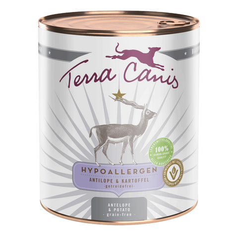 Hrana umeda caini Terra Canis 180046, antilopa 60%, cartofi 36%, fara alergeni, 800g image 0