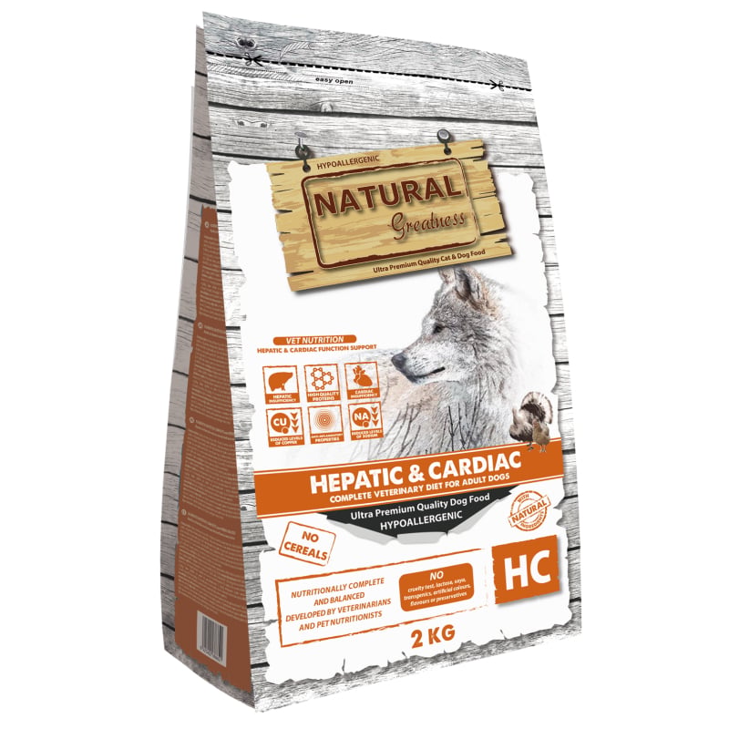 Hrana caini Natural Greatness Hepatic Cardiac C517, hipoalergenica, fara cereale, 2KG image 0