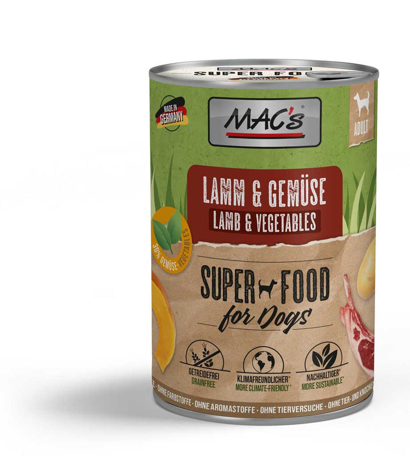 Hrana umeda caini MAC's Dog Wet Miel si Legume, 400g, dovleac, cartofi image 0