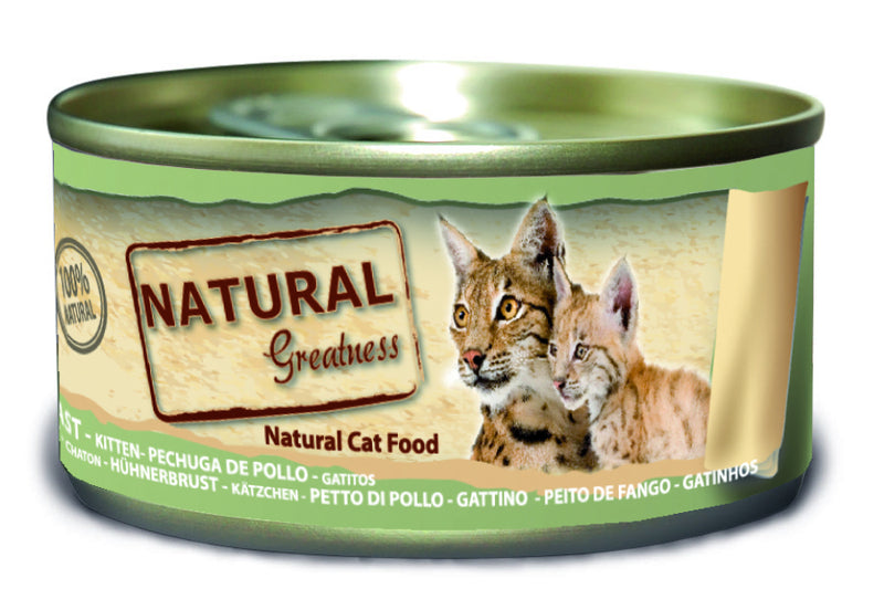 Hrana umeda pisici Natural Greatness NGC070002, Kitten, pui, 70g, fara conservanti image 0