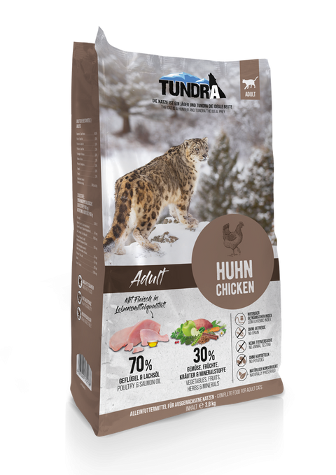 Hrana uscata pisici TUNDRA Cat Chicken 3.8kg, 40% proteina, 68% carne pasare, Omega 3 0.8%, Omega 6 2% image 0