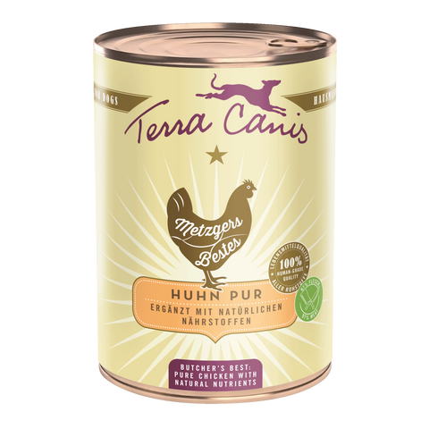 Hrana umeda caini Terra Canis Butchers Pure Chicken, 97% carne pui, 400g image 0