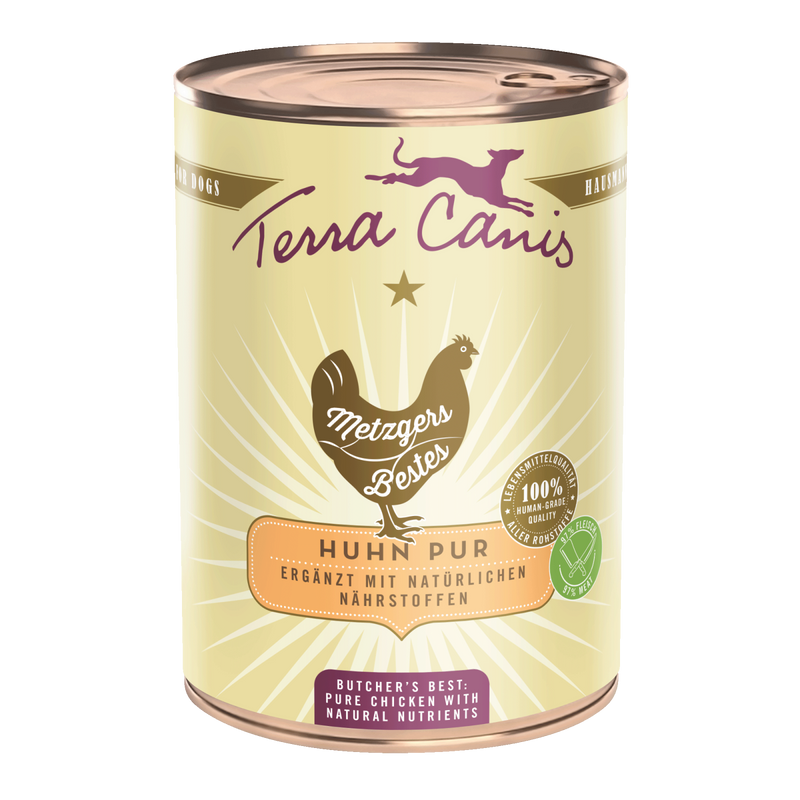 Hrana umeda caini Terra Canis Butchers Pure Chicken, 97% carne pui, 400g image 0