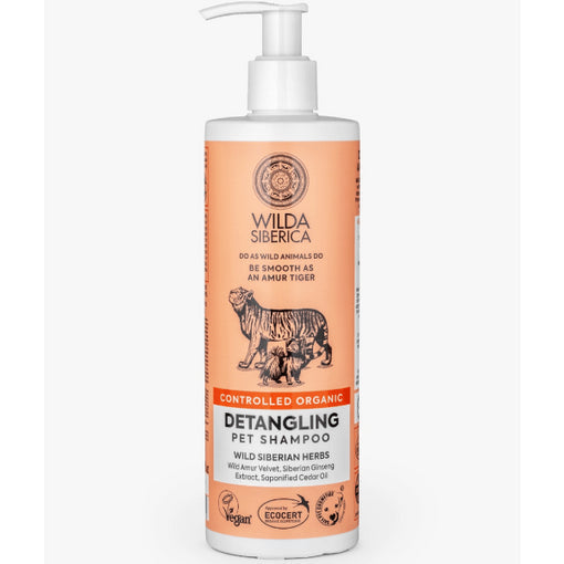 Sampon caini pisici Wilda Siberica C189, 400ml, descurcare blana, organic, ginseng image 0