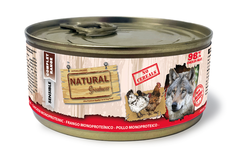 Hrana umeda caini Natural Greatness Monoproteica Pui 170g, 98% carne, hipoalergenica, usor digerabila image 0