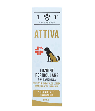 Lotiune perioculara caini pisici LINEA 101 90751, 100ml, musetel, ingrediente vegetale, igiena delicata