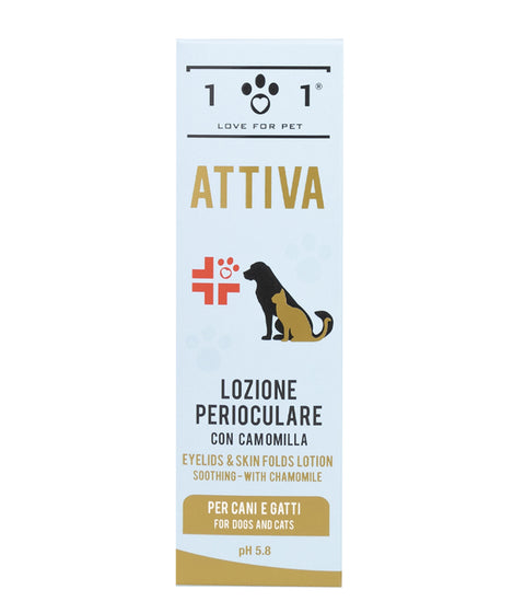 Lotiune perioculara caini pisici LINEA 101 90751, 100ml, musetel, ingrediente vegetale, igiena delicata image 0