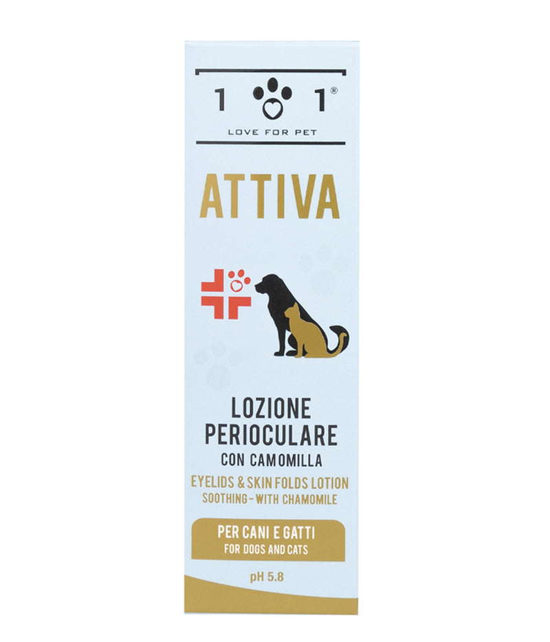 Lotiune perioculara caini pisici LINEA 101 90751, 100ml, musetel, ingrediente vegetale, igiena delicata image 0