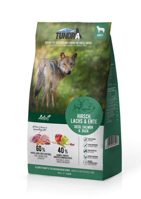 Hrana uscata caini TUNDRA Dog 16150, somon, caprioara, rata, 11.34 kg, Adult All Breed image 0