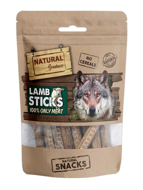 Snack Caini Natural Greatness NGDS017DP, betisoare miel, 70g, hipoalergenic, fara cereale image 0