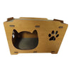 Casuta Pisici BUNTZ 97110, MDF carton, 45x30x30cm, ventilatie optima, design modern
