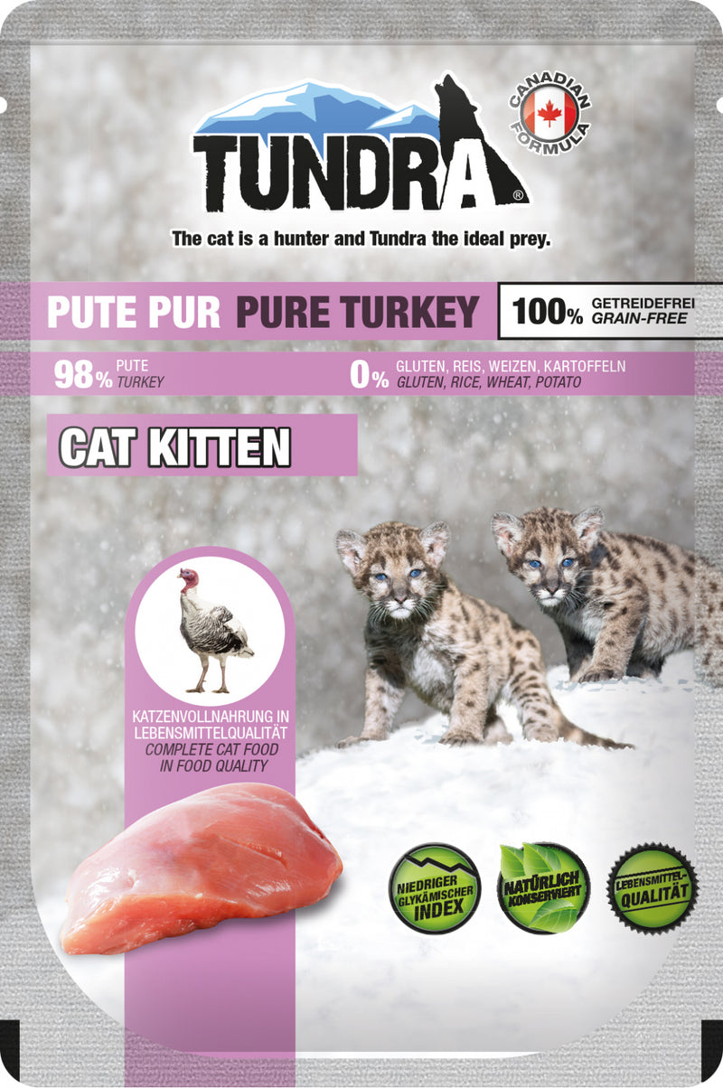 Hrana umeda pisici TUNDRA Kitten 770, curcan 98.8%, 85g, usor digerabila image 0