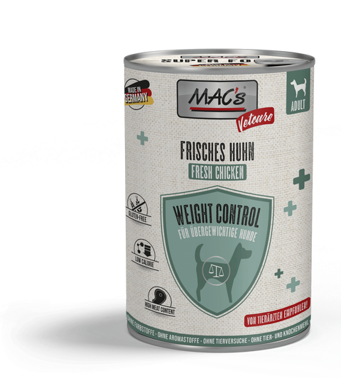 Hrana caini MAC's Weight Control 451, pui 78.2%, scazut calorii, 400g image 0