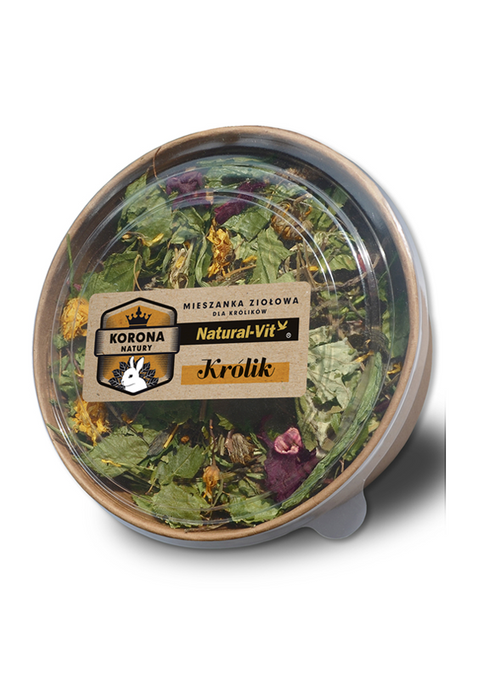 Hrana suplimentara iepuri Natural Crown, amestec plante, 70g, digestie, imunitate image 0