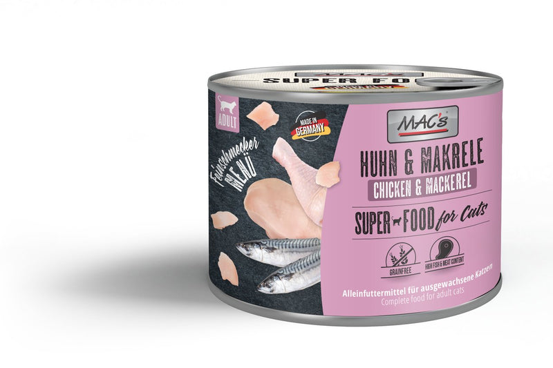 Hrana umeda pisici MAC's Pui Macrou 200g, 56% pui, 43% macrou, ingrediente naturale, premium image 0