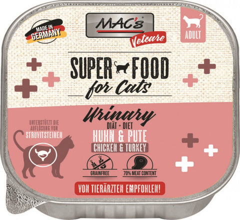 Hrana dietetica pisici MACs Urinary 100g, pui curcan, sanatate urinara, dizolva struvita image 0