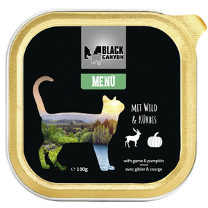 Black Canyon Cat Beef and Venison with Pumpkin 100g (Vita, vanat si dovleac)