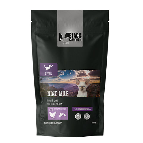Hrana uscata pisici BLACK CANYON Cat Kitten Nine Mile, 400 g