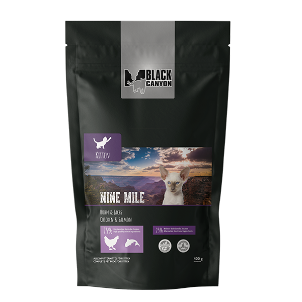 Black Canyon Cat Kitten Nine Mile Chicken and Salmon 400g