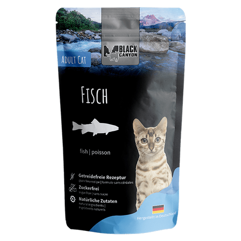 Black Canyon Cat Pouchpack Fish 85g (Peste)