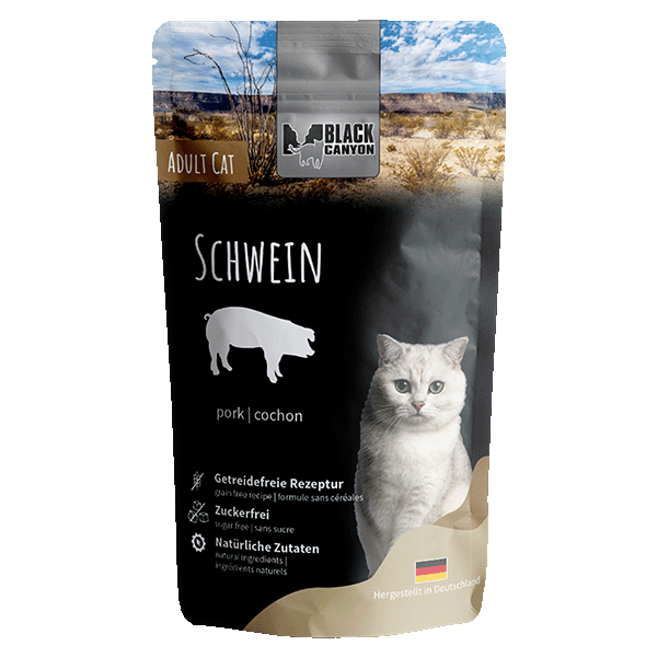 Black Canyon Cat Pouchpack Pork 85g