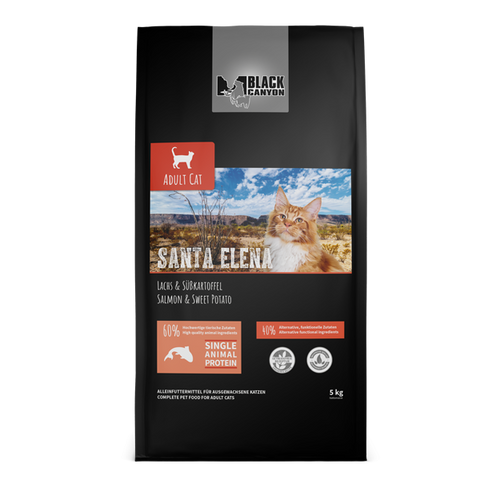 Hrana uscata pisici BLACK CANYON Cat Santa Elena Salmon, 1,5 kg