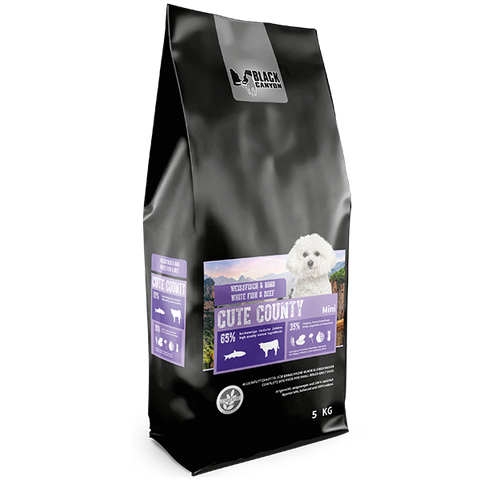 BLACK CANYON DOG CUTE COUNTY MINI WHITE FISH AND BEEF 5KG