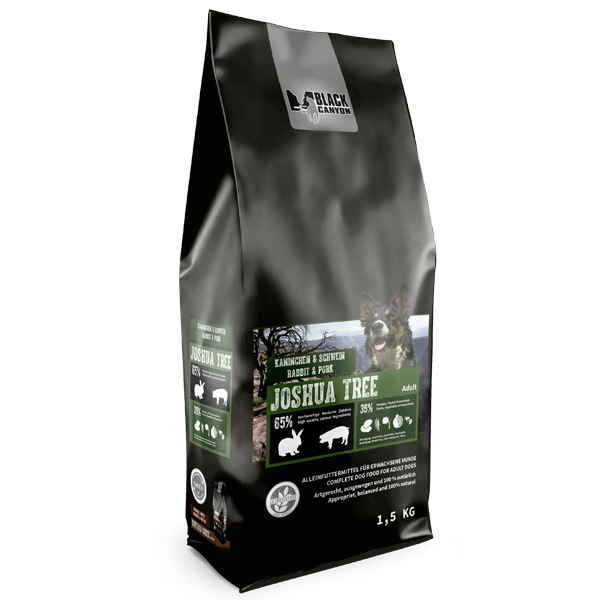 Black Canyon Dog Joshua Tree Rabbit and Pork 1,5KG - (Iepure si Porc)